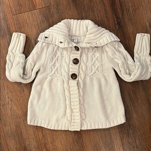 GAP Cream Denim Jacket Cropped Fitted Style